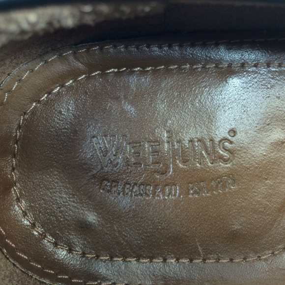 Bass Weejuns Shoes Mens  Black Tassel Loafer Class - Picture 6 of 8